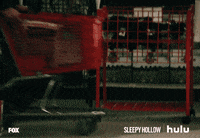 ichabod crane shopping cart GIF by HULU