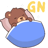 Tired Good Night Sticker by BEARISH