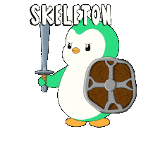 Penguin Skull Sticker by Abster