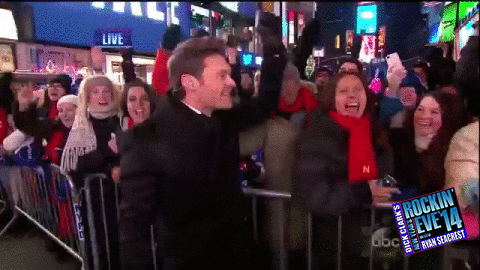excited ryan seacrest GIF by New Year's Rockin' Eve