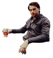 drinking coffee Sticker by Mayday Parade