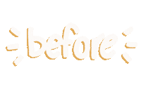 Before And After Lettering Sticker