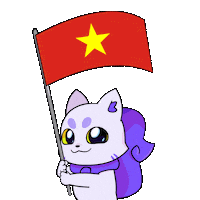 Vie Viet Nam Sticker by Lucky Kat Studios