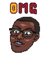Ghomem reaction animation netflix pixelart Sticker