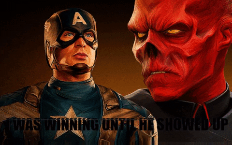 RAAUMSR giphygifmaker marvel hail hydra i can do this all day GIF