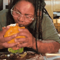 Eating Burger GIF