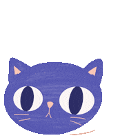 Work In Progress Cat Sticker by Strudelbee