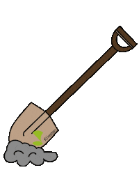 Shovel Garten Sticker by Kriestengarten