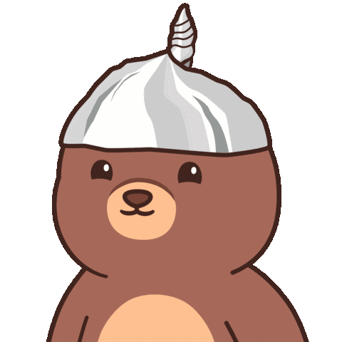 Suspicious Teddy Bear Sticker by BEARISH