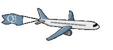 Q2vacaciones travel trip airplane airport Sticker