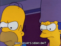 Shocked Season 3 GIF by The Simpsons
