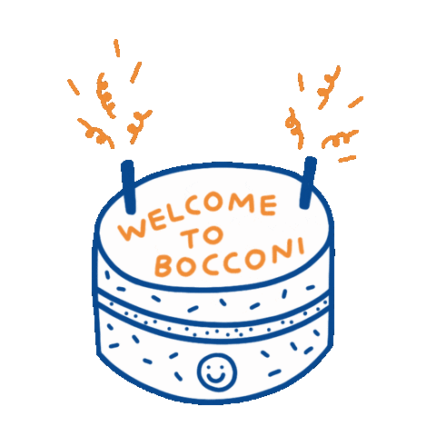 Happy Cake Sticker by Bocconi University