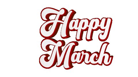 Hello March Sticker by OpticalArtInc.