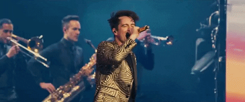 brendon urie dancings not a crime GIF by Panic! At The Disco