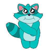 Raccoon Puppy Eyes Sticker