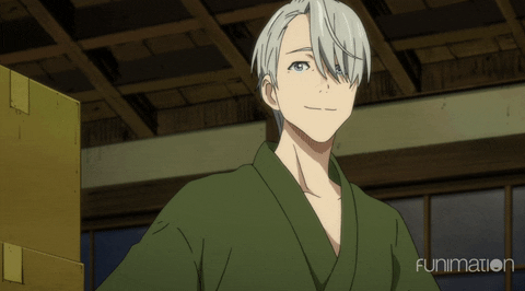 yuri on ice wink GIF by Funimation