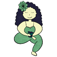 girl coffee Sticker by raffriina