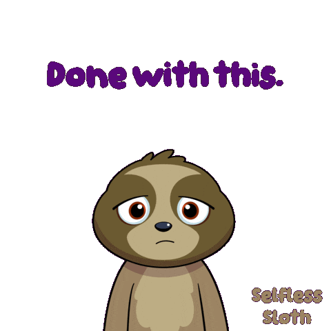 Sloth Sticker by VeeFriends