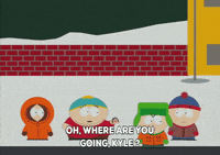 eric cartman snow GIF by South Park 