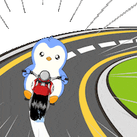 On My Way Racing Sticker by Pudgy Penguins