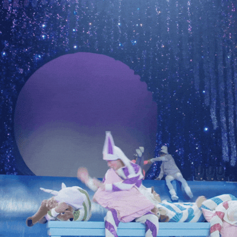 Christmas Pushing GIF by Cirque du Soleil