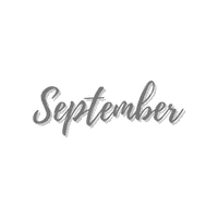 September Month Sticker by Heartlines Copywriting Studio