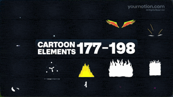 Cartoon Elements 177 198 | Video |You Motion