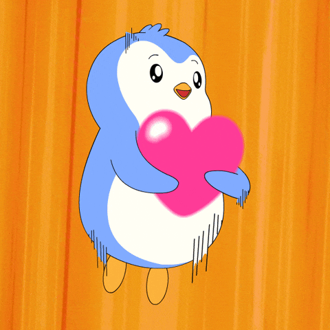 I Love You Hearts GIF by Pudgy Penguins