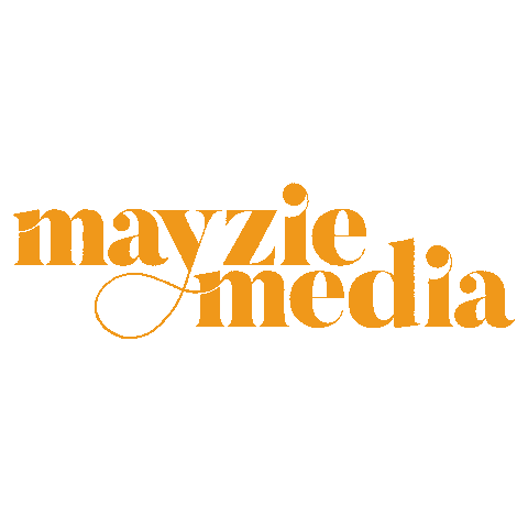 MayzieMedia pink business orange podcast Sticker