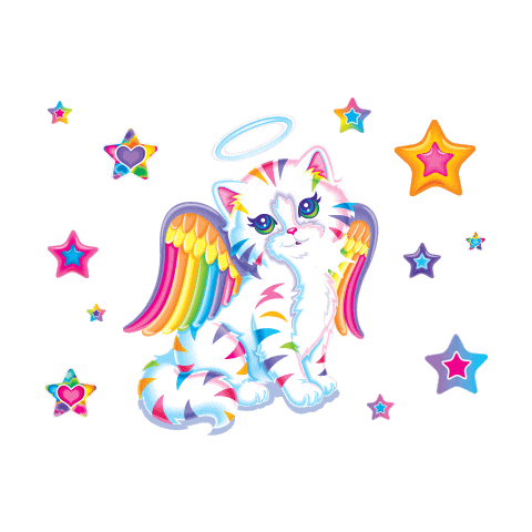 Lisa-Frank Cat Sticker by imoji