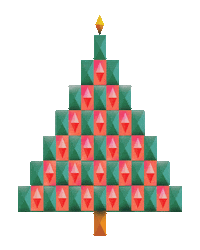 Christmas Tree Sticker by Roberta Curcă