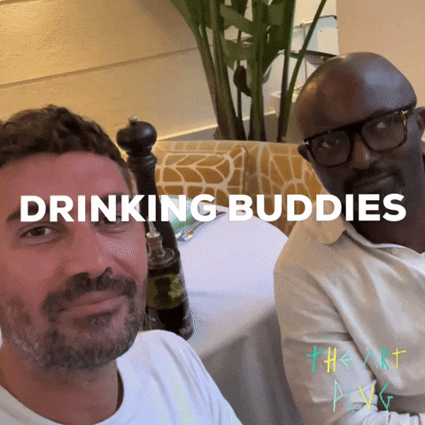 Drunk Best Friends GIF by Marcel Katz / The Art Plug