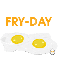 Hungry Sunny Side Up Sticker by Allô! Mon Coco