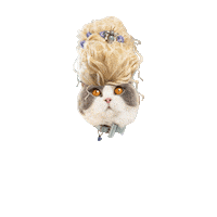Marie Antoinette Cat Sticker by Cheshire & Wain