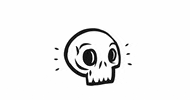 Artedelsueno skull GIF