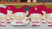 eric cartman baseball GIF by South Park 