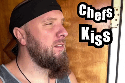 Cook Kiss GIF by Mike Hitt
