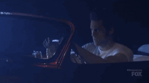 driving GIF by Grease Live