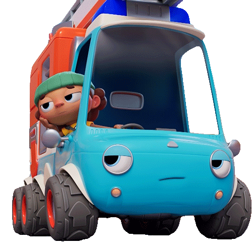 Bored Truck Sticker by Mojo Swoptops