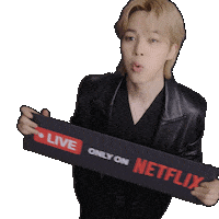 Park Jimin Bts Live Sticker by NETFLIX