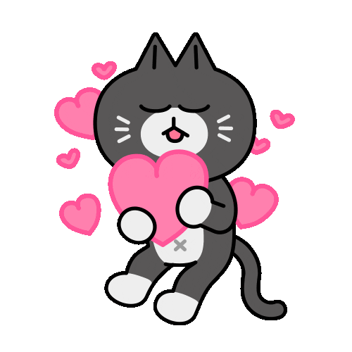 Cat Love Sticker by 궁디팡팡 캣페스타