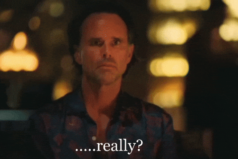 Surprised White Lotus GIF