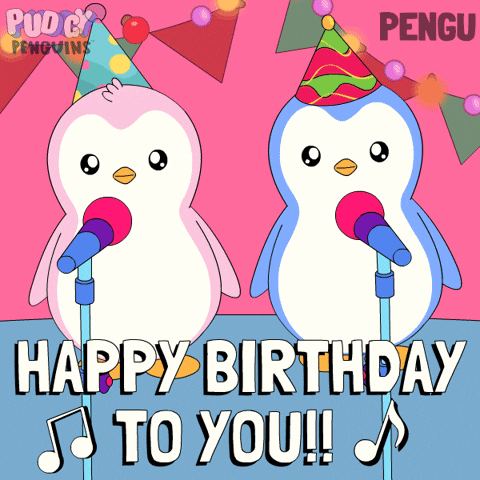 Happy Birthday GIF by Pudgy Penguins