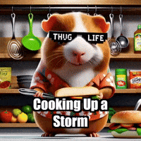 Sandwich Cooking GIF by Guinea Gambino
