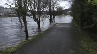 Scotland's River Cree Spills Over Its Banks