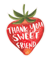 Farmers Market Thank You Sticker by Color Snack Creative Studio