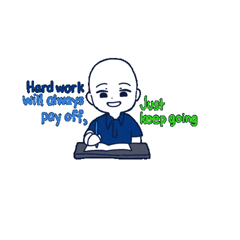 Never Give Up Success Sticker by ironbrij