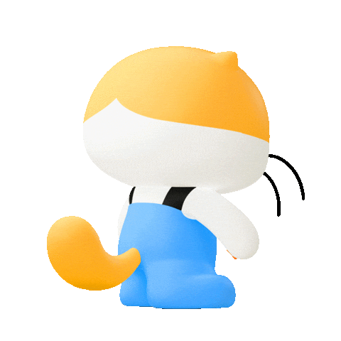 Cat Hello Sticker by Daangnmarket