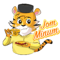 maybank tiger raya lebaran aidilfitri Sticker