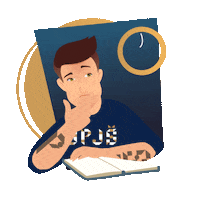 Safo Waiting Sticker by Univerzita Pavla Jozefa Šafárika v Košiciach